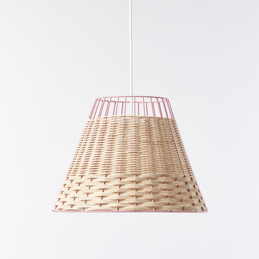 Suspension Paon rose