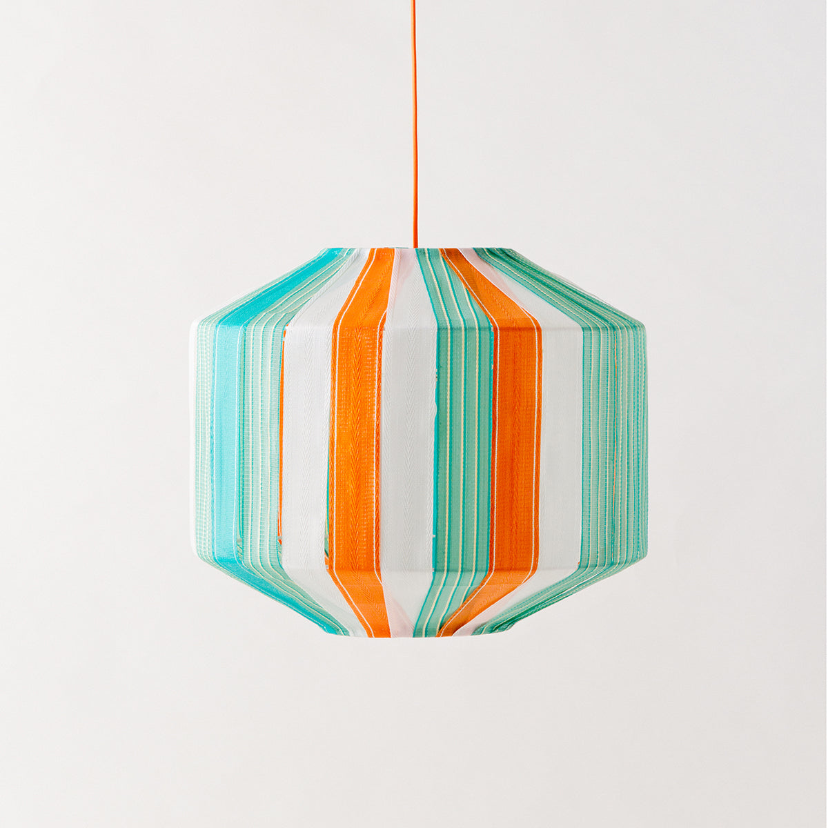Lampe SUZIE verte et orange - suspension