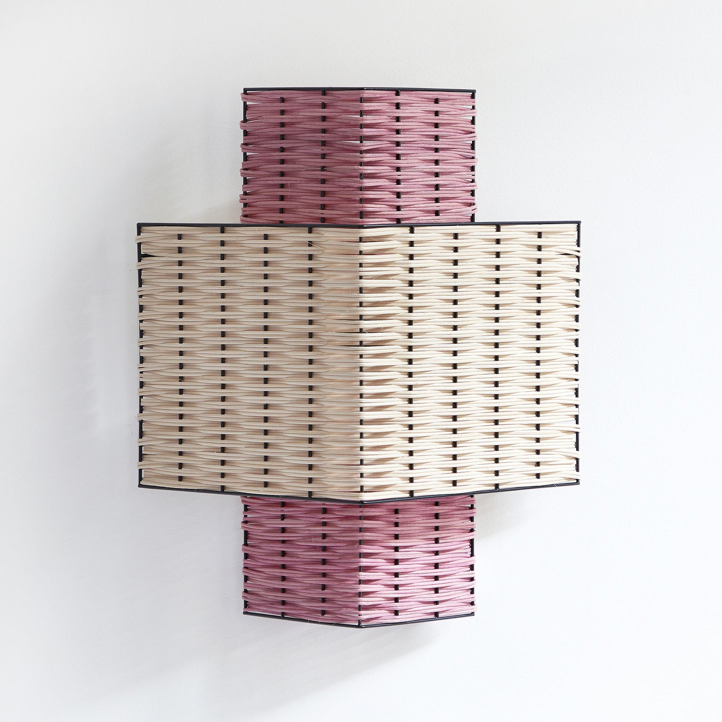 Lampe Triangle - brun clair et foncé