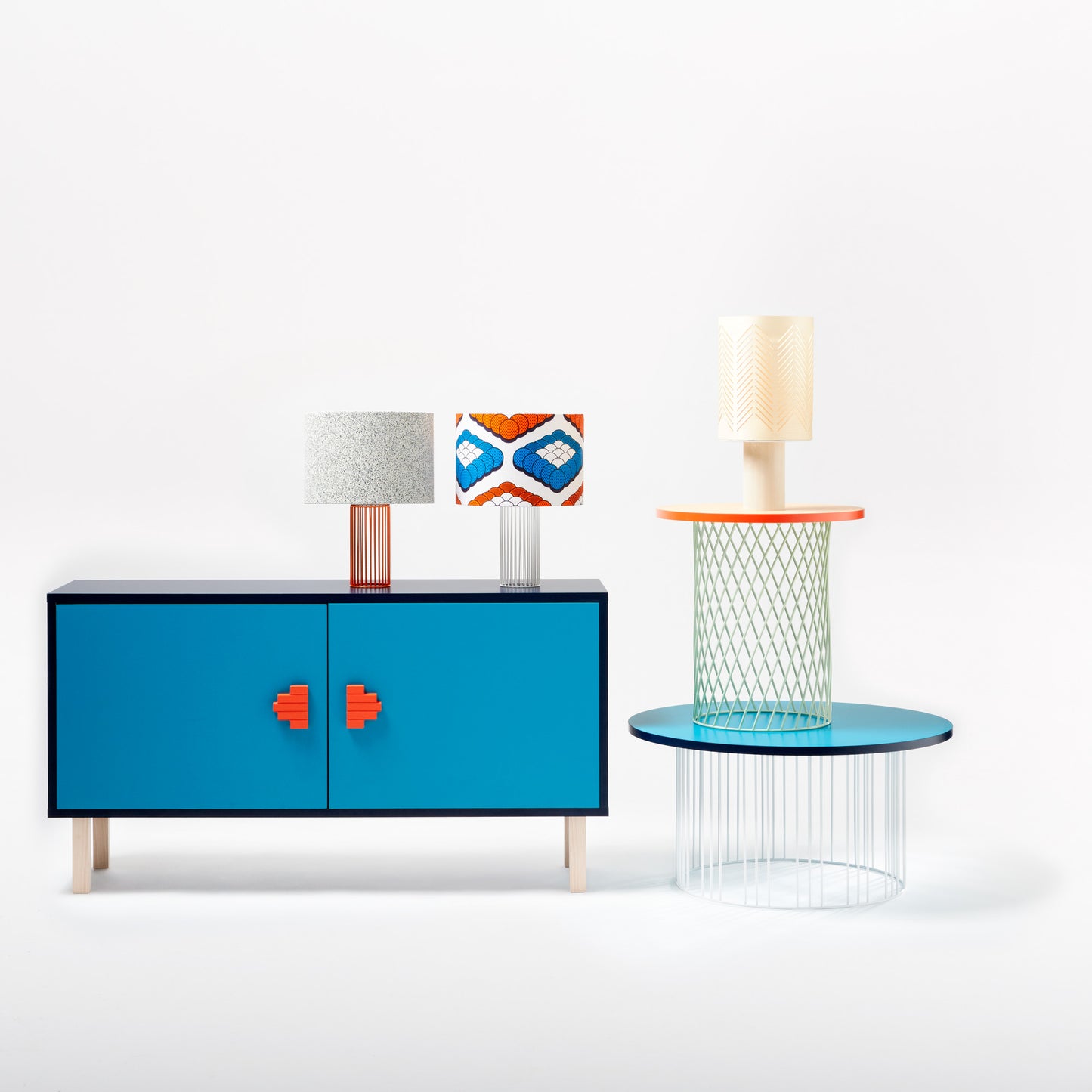 Buffet INVADER 120 cm - bleu