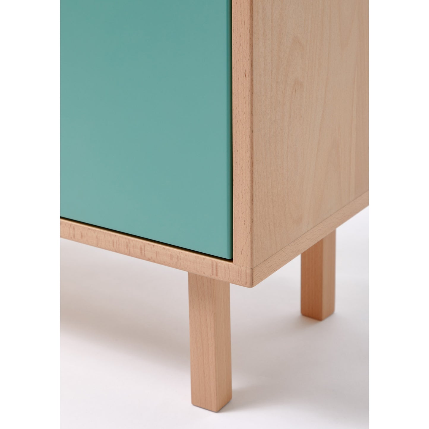 Buffet MIAMI 120 cm - vert pâle/rose pâle