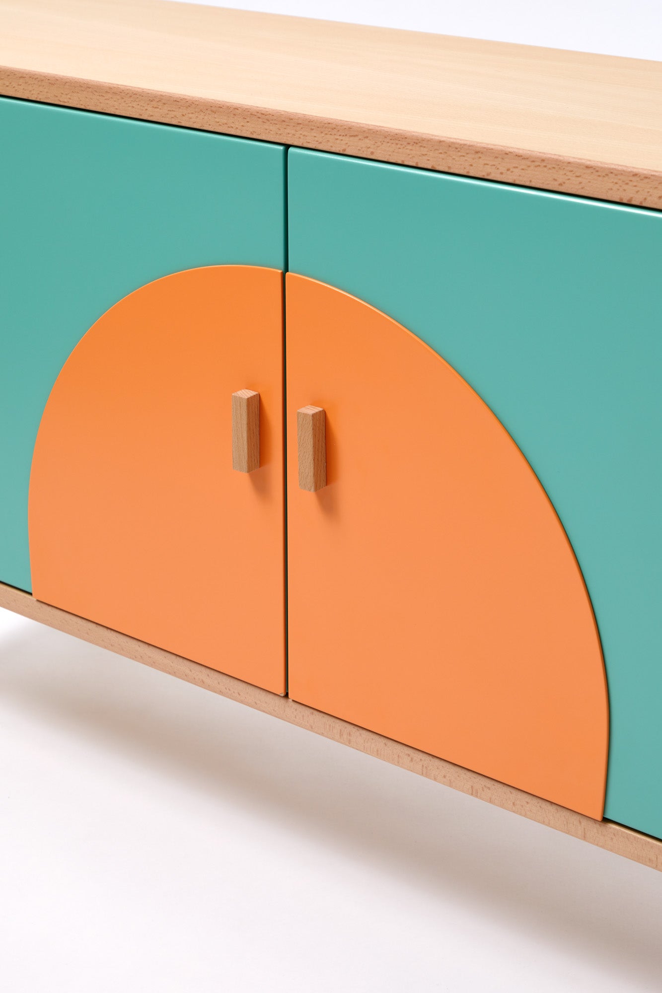 Buffet MIAMI 120 cm - vert/corail