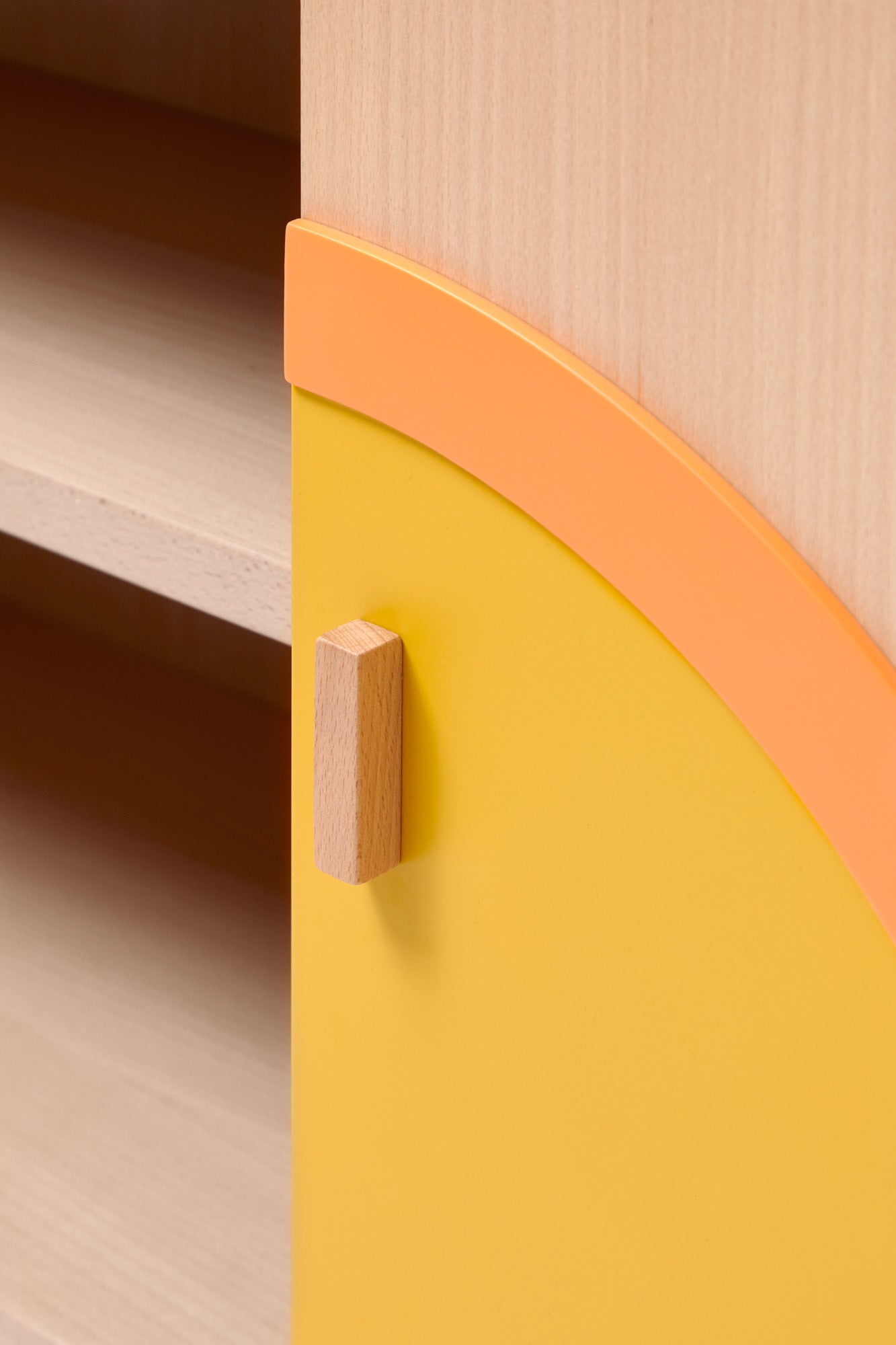 Buffet MIAMI 120 cm - curry/corail