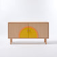 MIAMI sideboard 120 cm - curry/coral