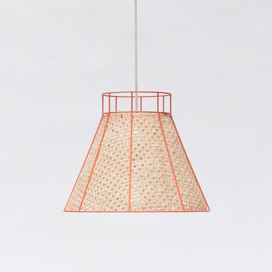 Suspension Straw cannage - corail